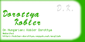 dorottya kobler business card